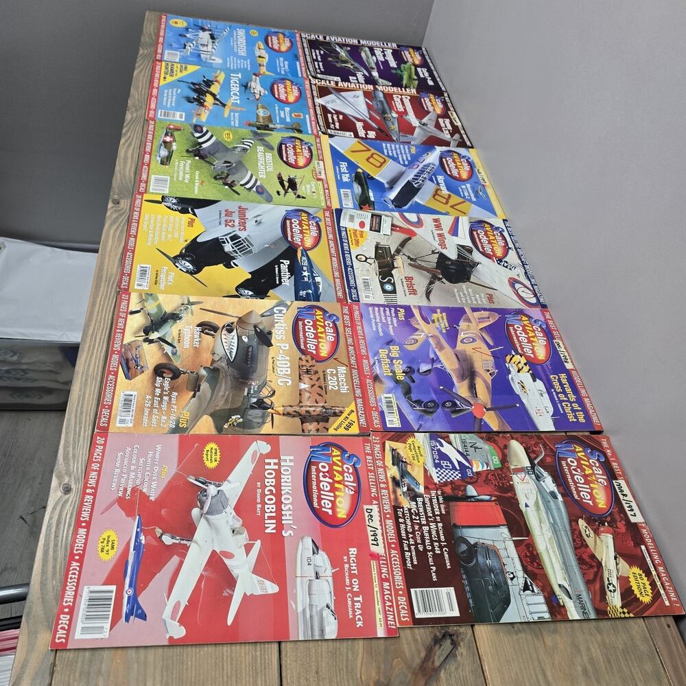 LOT of 12 - Scale Aviation Modeller International magazines SM28